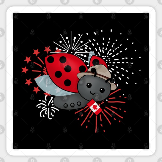 Canada Day Ladybug Sticker by HolidayBug